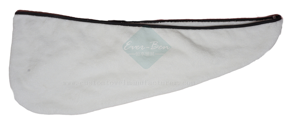 China Bulk Custom egyptian cotton hair dry cap towels supplier